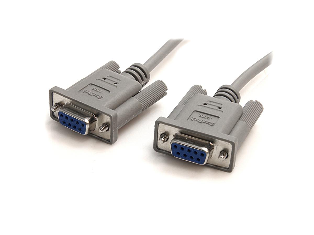 Cable de módem nulo serie RS232 de 10 pies de Startech.Com - Cable de módem nulo