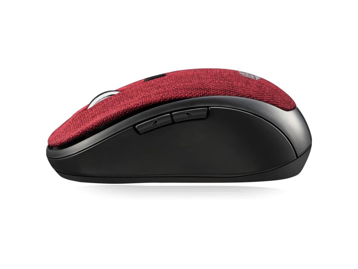 Mouse Wireless Fabric Optical Mini Red