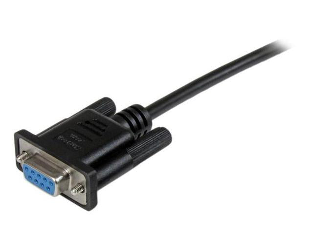 Câble null modem série DB9 RS232 noir Startech.Com, 1 m, F/F - DB9