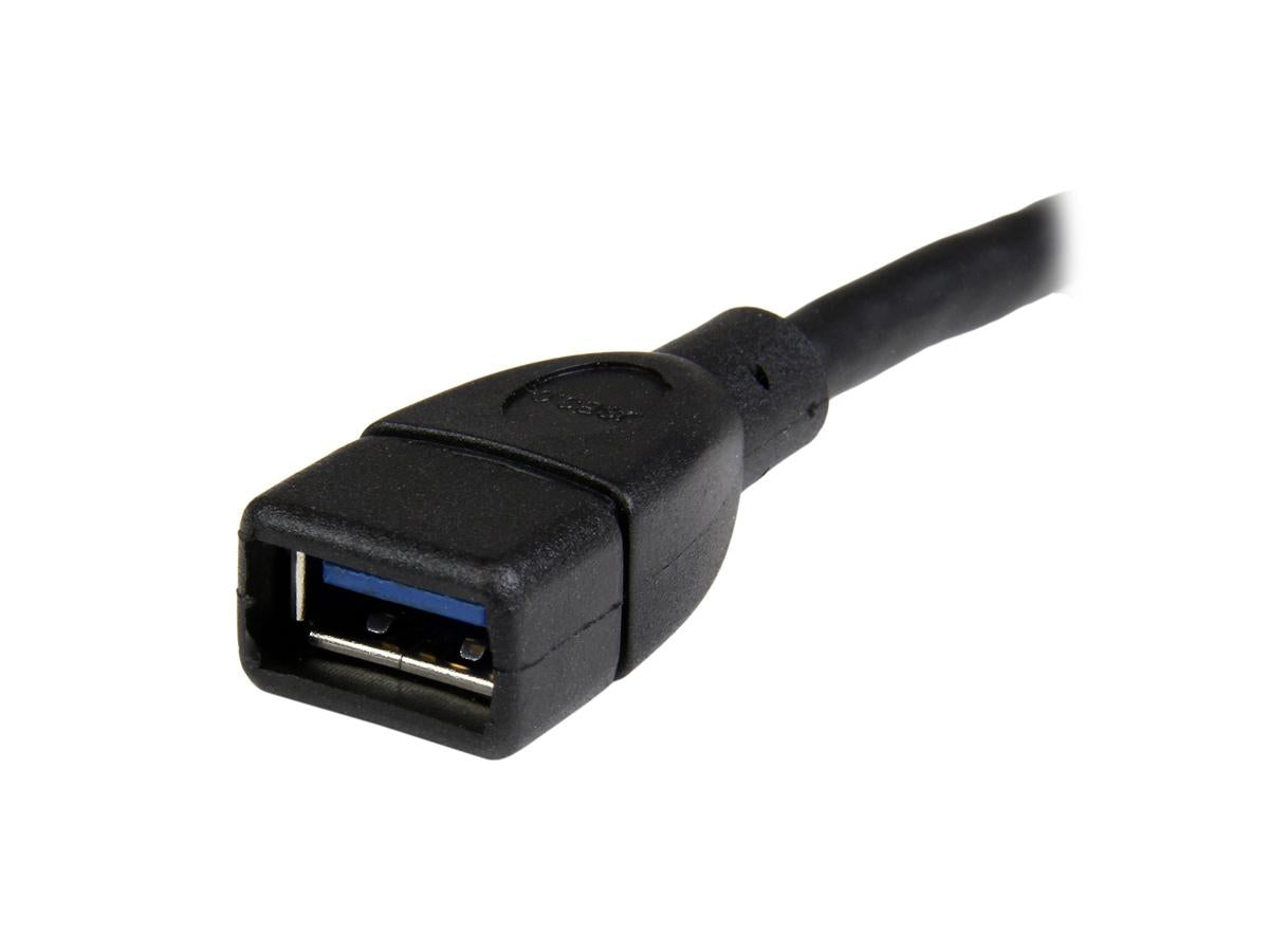 Cable adaptador de extensión USB 3.0 corto de 6 pulgadas (USB-A macho) de Startech.Com