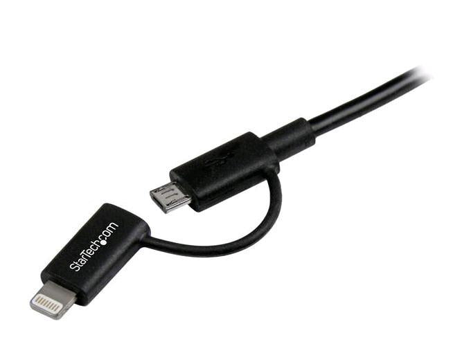 Startech.Com 1M (3 Ft) Black Apple 8-Pin Lightning Connector Or Mi