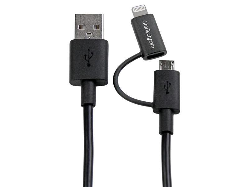 Startech.Com 1M (3 Ft) Black Apple 8-Pin Lightning Connector Or Mi