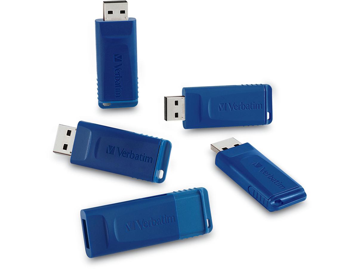 Usb Flash Drive 5Pk 8Gb- Blu