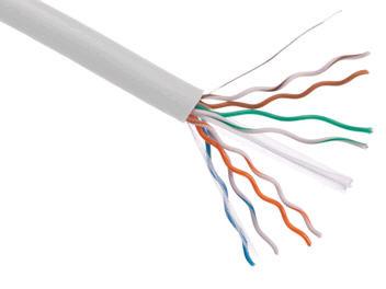 Cable Axiom Cat6 23 AWG de 4 pares, conductor sólido, 550 MHz, bobina de 10 unidades