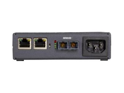 Black Box Corp Gigabit Media 3 puertos Ind Power Mm Sc