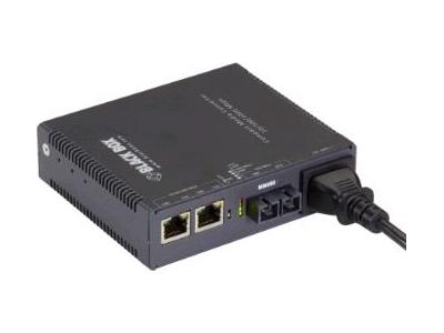 Black Box Corp Gigabit Media 3 puertos Ind Power Mm Sc