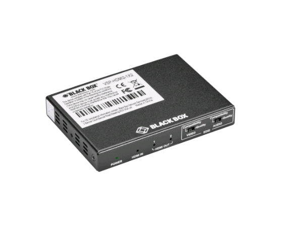 Divisor de 2 puertos Black Box Corp 4K 60 Hz