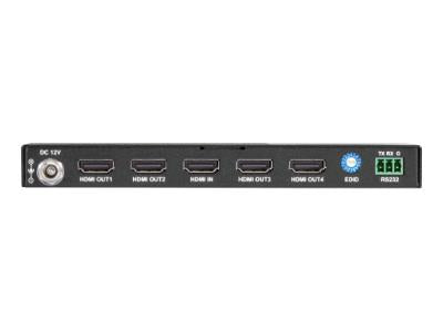 Divisor de 4 puertos Black Box Corp 4K 60 Hz 4:4:4 HDMI 2.0