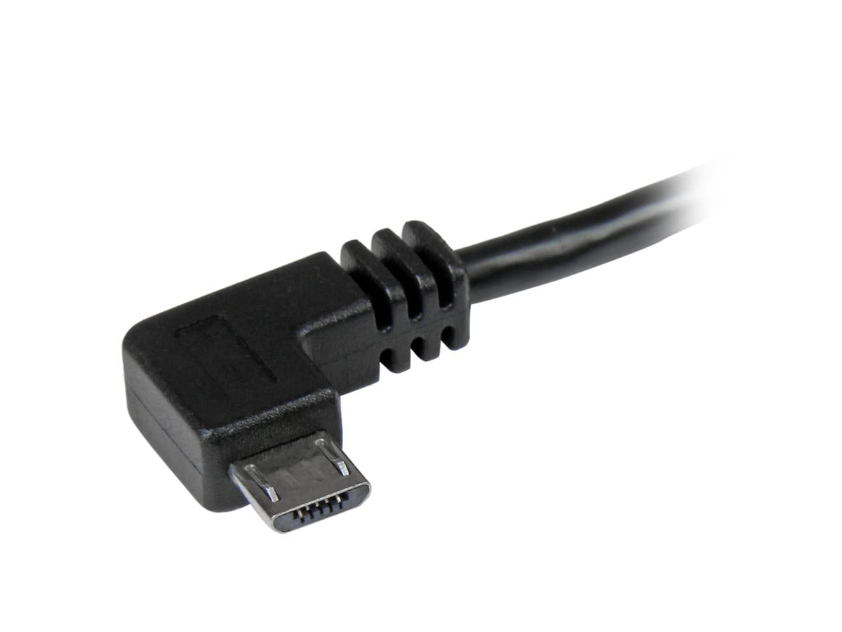 Cable micro USB Startech.Com de 2 m y 1,8 m con conectores en ángulo recto