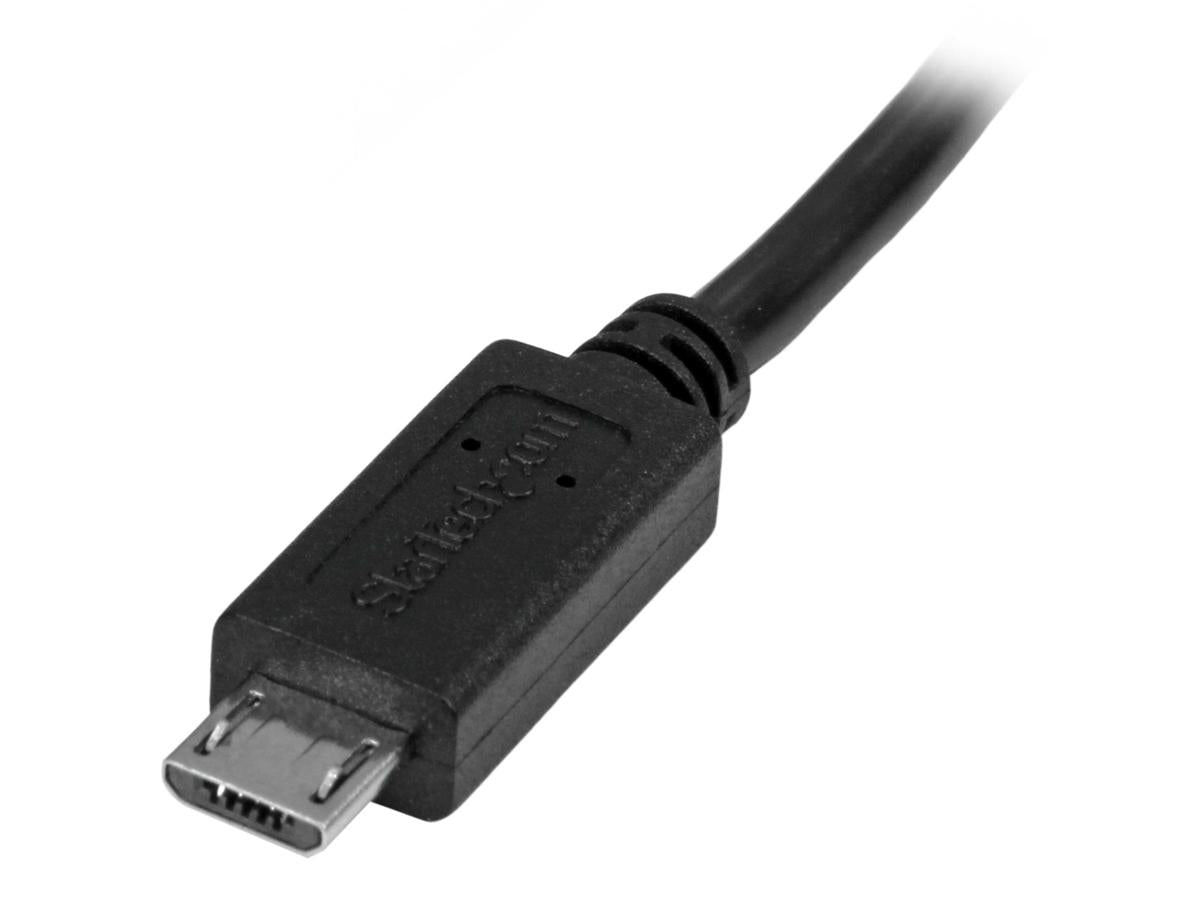 Cable de extensión micro USB Startech.Com de 0,5 m y 20 pulgadas - Macho/Hembra - Micro USB
