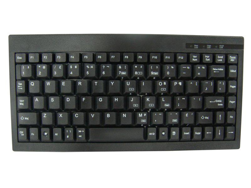 Mini-clavier - Français canadien - USB - Noir