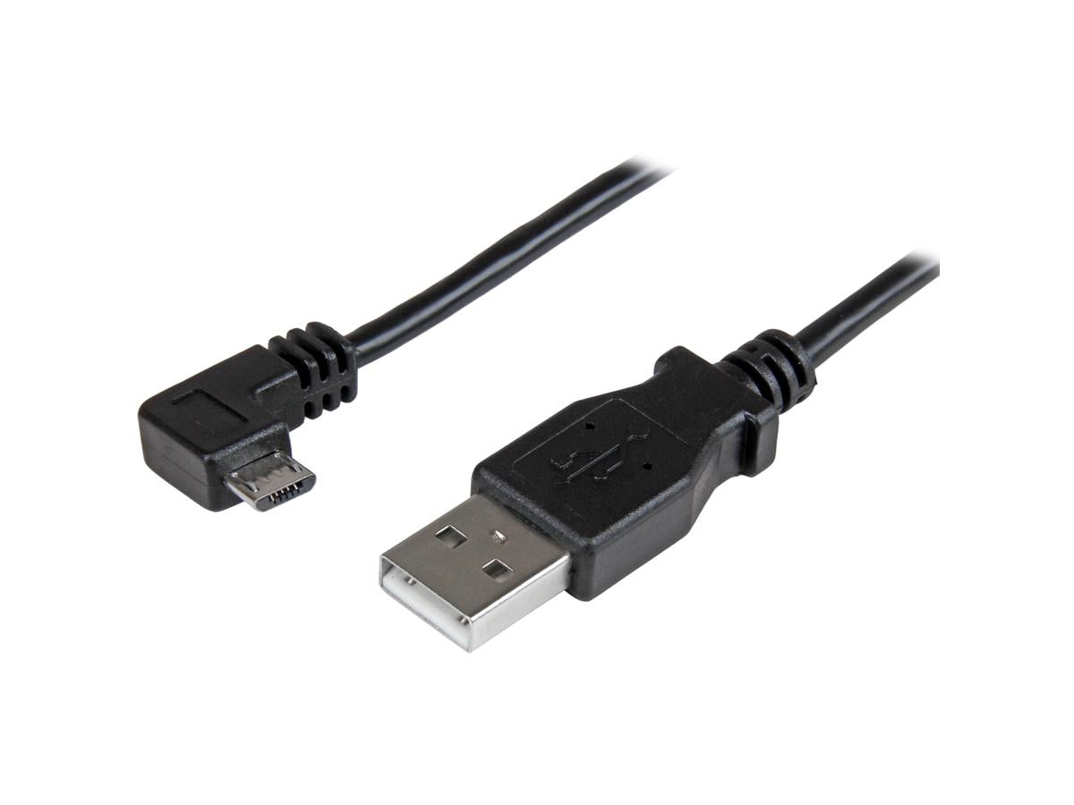 Cable de carga y sincronización micro USB Startech.Com de 2 m y 1,8 m (ángulo recto)