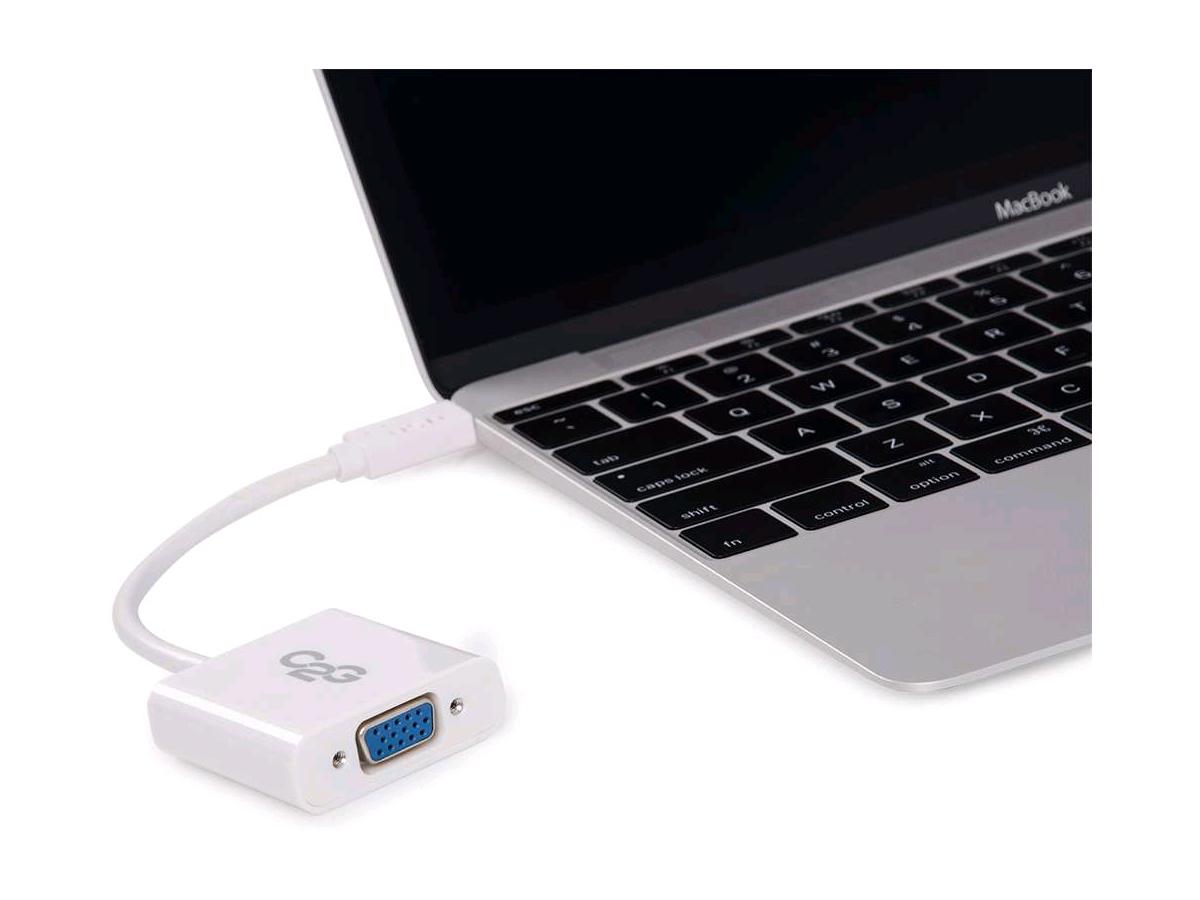 Kit adaptateur audio/vidéo USB-C vers HDMI ou VGA C2G pour Apple MacBook