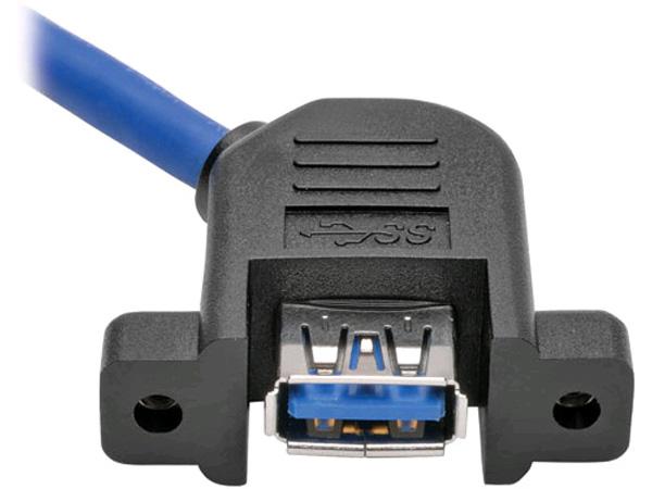 Eaton Tripp Lite Series 1Ft Usb 3.0 Superspeed Panel Mount Type-A