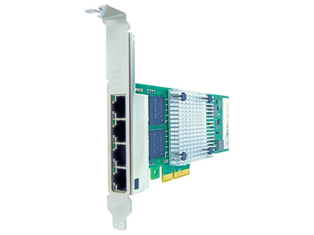 Carte réseau Axiom 10/100/1000 Mbit/s 4 ports RJ45 PCIe X4 pour HP - 8115