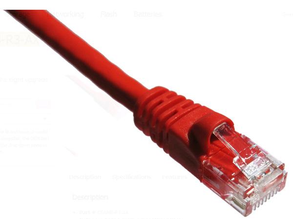 Câble de raccordement Axiom Cat6A 650 MHz 90 cm (3 pi) avec gaine moulée (rouge)