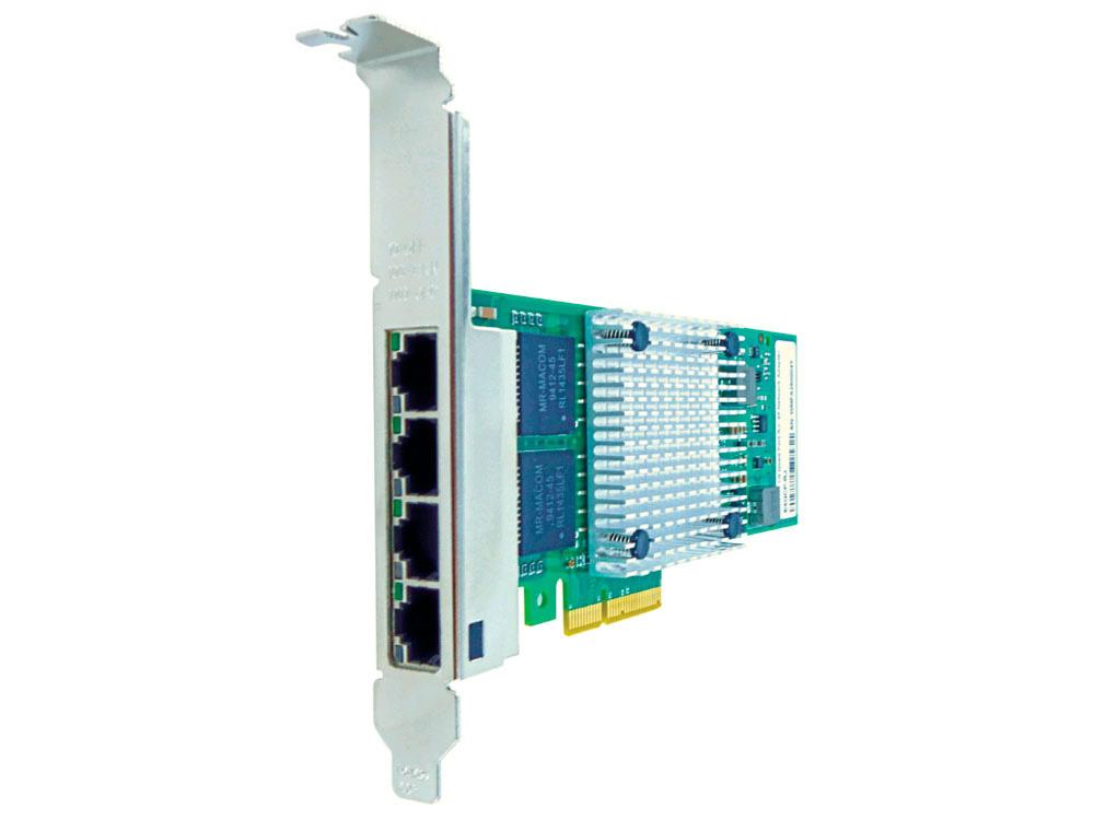 Axiom 10/100/1000Mbs Quad Port Rj45 Pcie X4 Nic Card For Dell - 43
