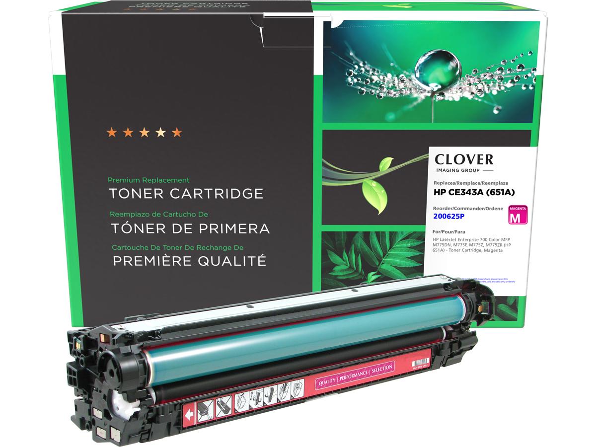 Cartucho de tóner magenta remanufacturado alternativo de Clover Imaging