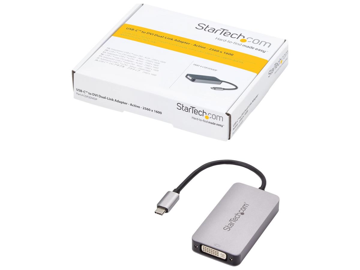 Adaptador USB 3.1 Tipo-C a DVI-I de doble enlace de Startech.Com - Salida digital