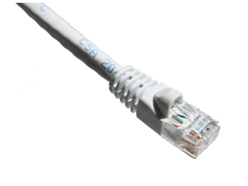 Câble de raccordement Axiom Cat5E 350 MHz 4 pi avec gaine moulée (blanc)