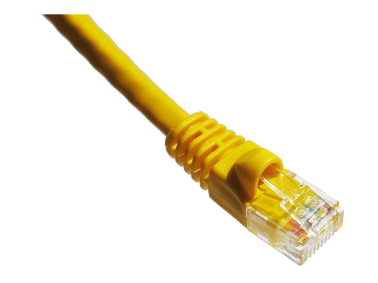 Câble de raccordement Axiom Cat5E 350 MHz 1,8 m avec gaine moulée (jaune)