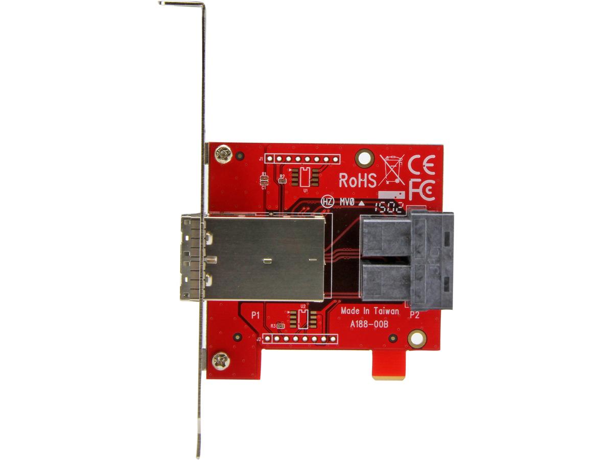 Adaptador Mini-SAS Startech.Com - Doble Sff-8643 a Sff-8644 - Con F