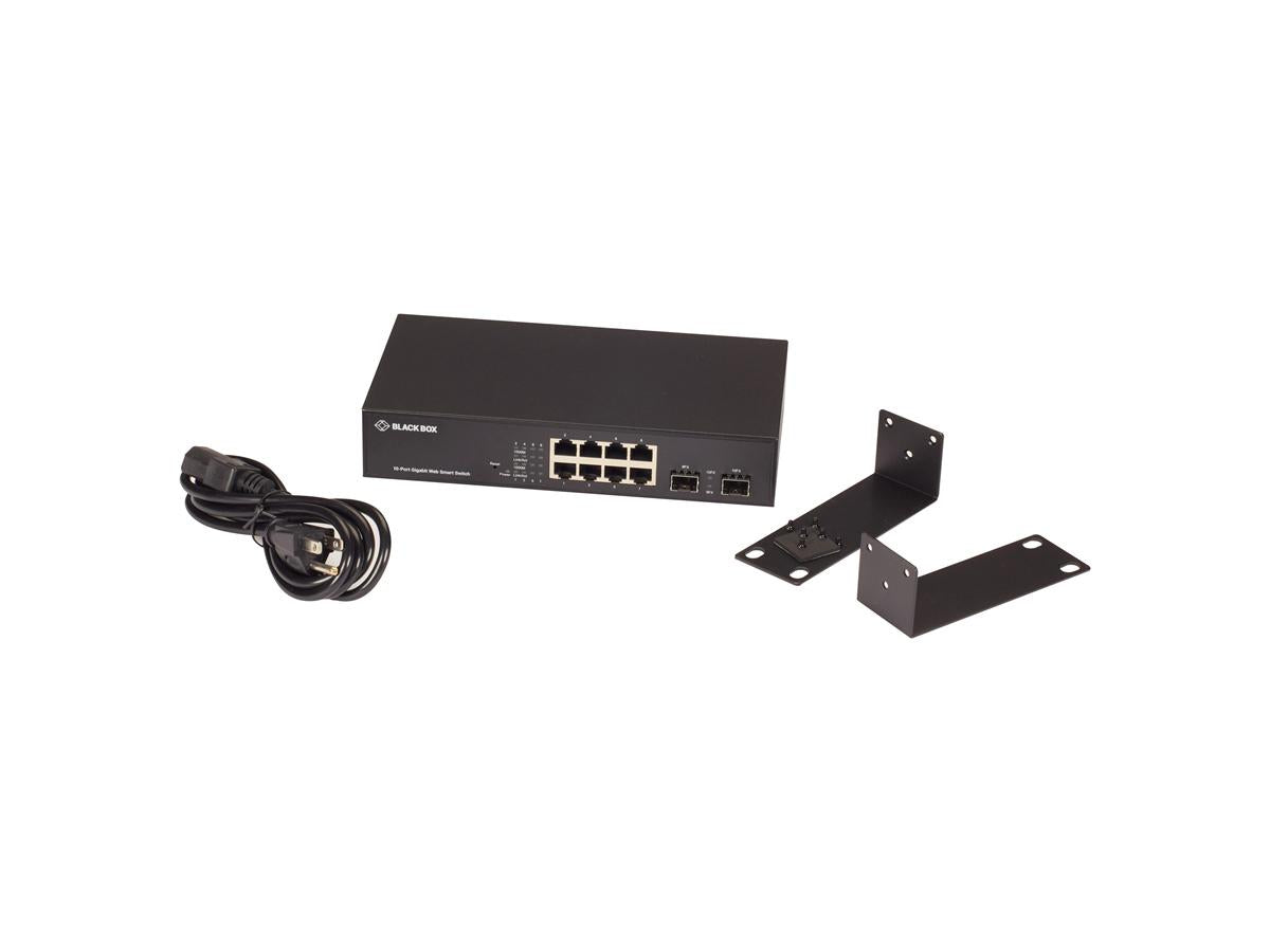 Black Box Corp. Gigabit Web Smart Switch 10 Port
