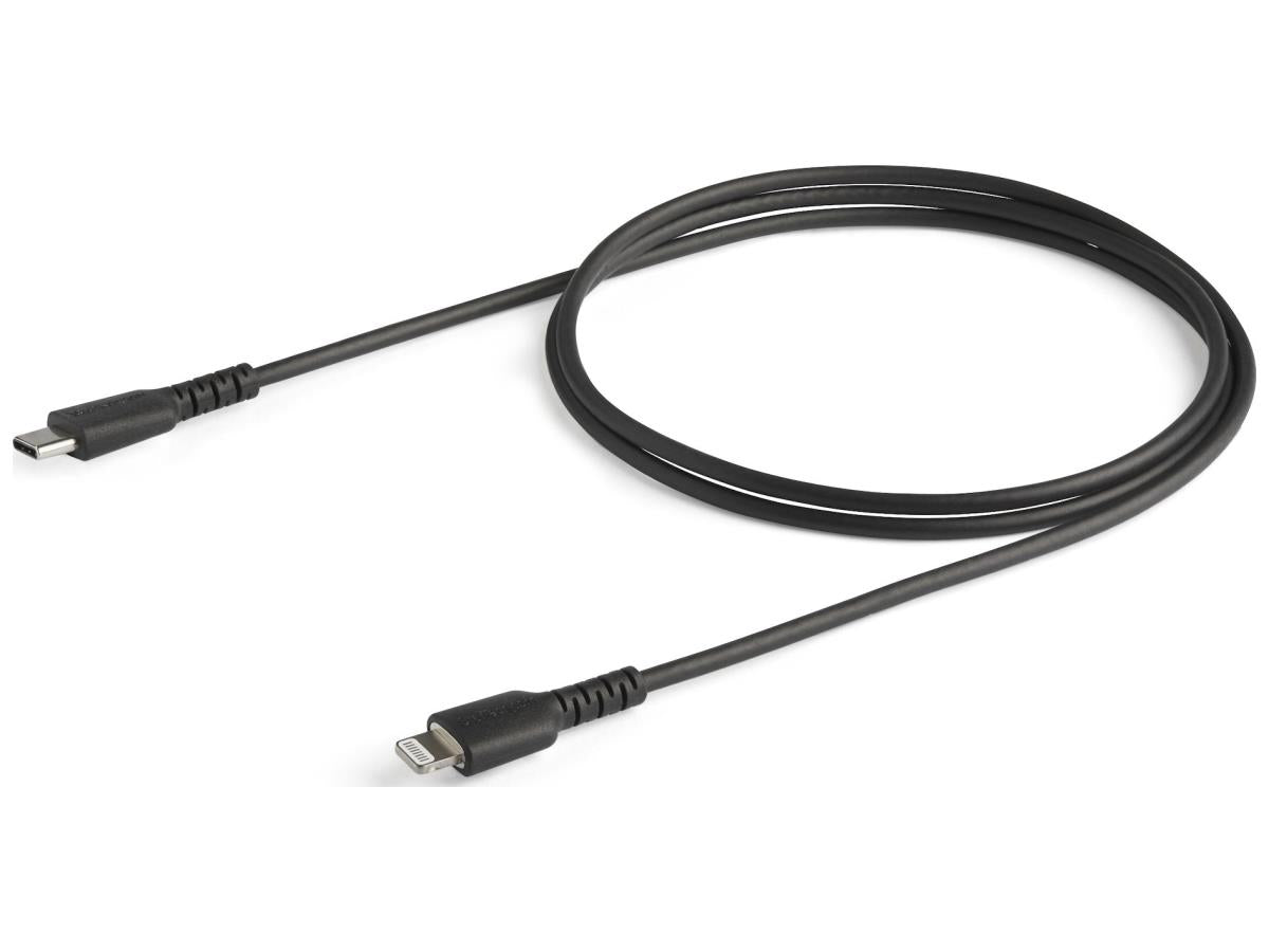 Cable USB-C a Lightning Startech.Com de 1 m (3 pies) negro resistente, resistente