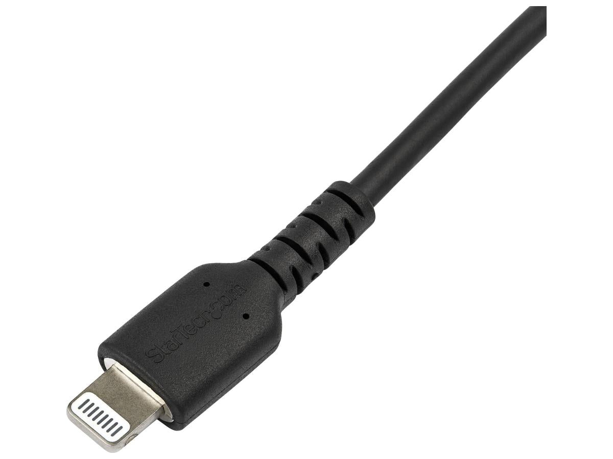 Cable USB-C a Lightning Startech.com de 2 m (6 pies) negro resistente, resistente