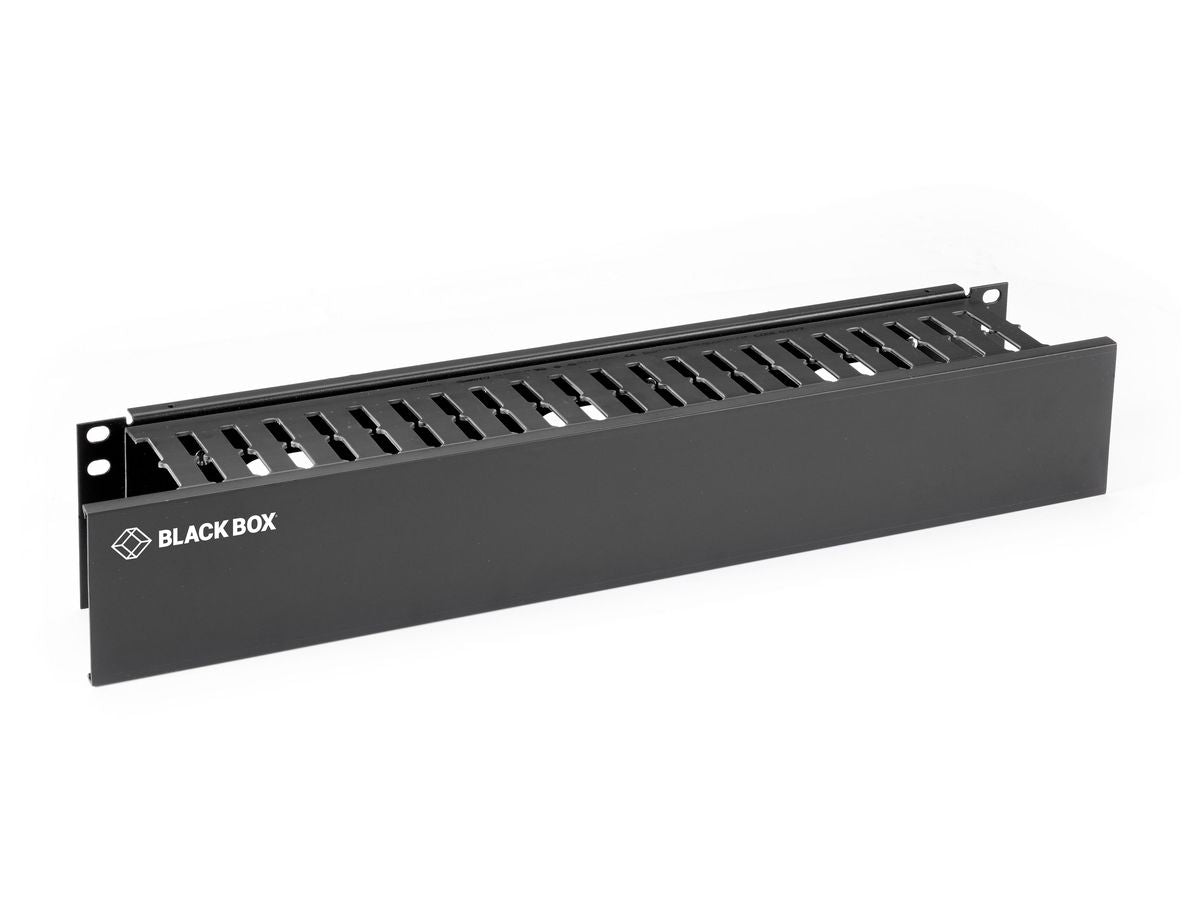 Black Box Corp Rackmount Cable Raceway 2U Single Sided Horizontal