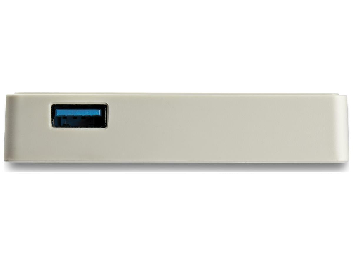 Adaptador USB C a Gigabit Ethernet con puerto USB A de Startech.Com, blanco