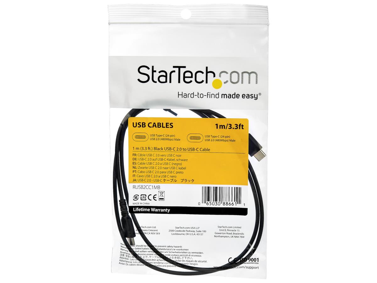 Câble de charge USB A vers USB C Startech.Com 1 m, charge rapide et durable