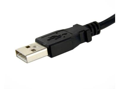 Cable USB de montaje en panel de 30 cm (A a A, hembra/hembra) - Extensión USB