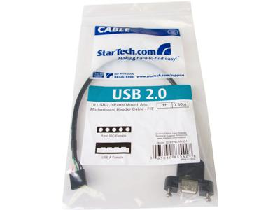 Cable USB de montaje en panel de 30 cm de Startech.Com - USB A a placa base