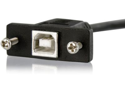 Câble USB B vers B Startech.Com de 30 cm pour montage sur panneau - F/M - Câble USB -