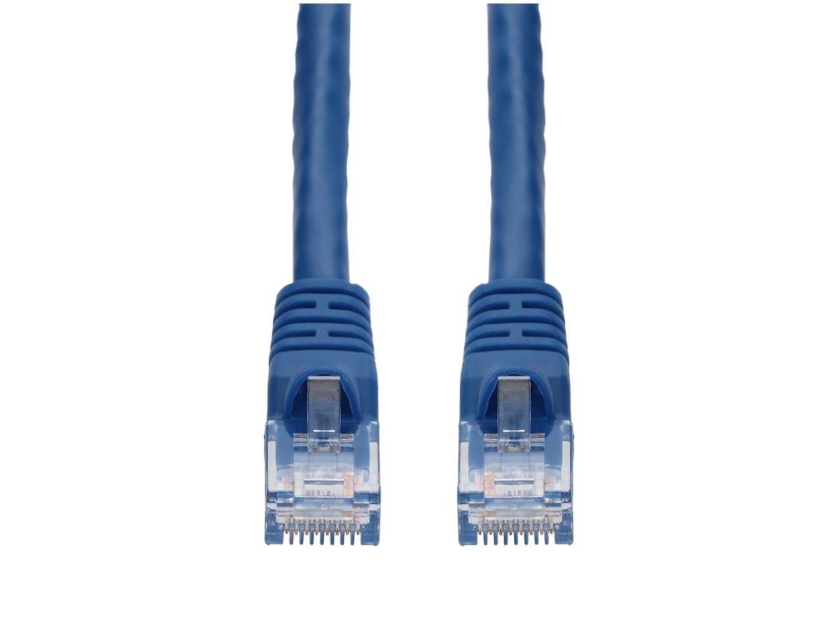 Complemento de 6 pulgadas RJ-45 (macho) a RJ-45 (macho) Cat6 con funda recta