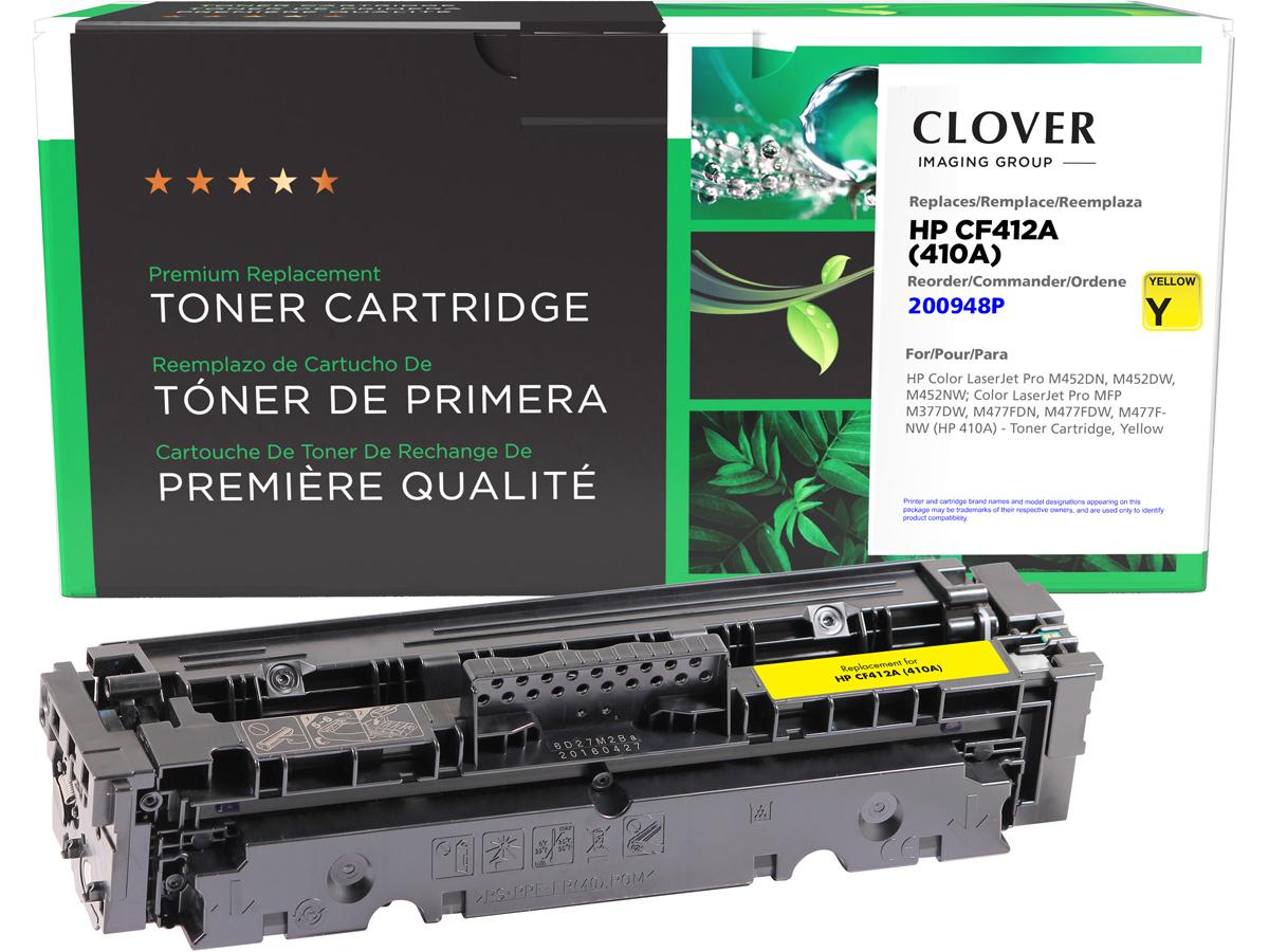 Cartouche de toner jaune reconditionnée Clover Imaging alternative F