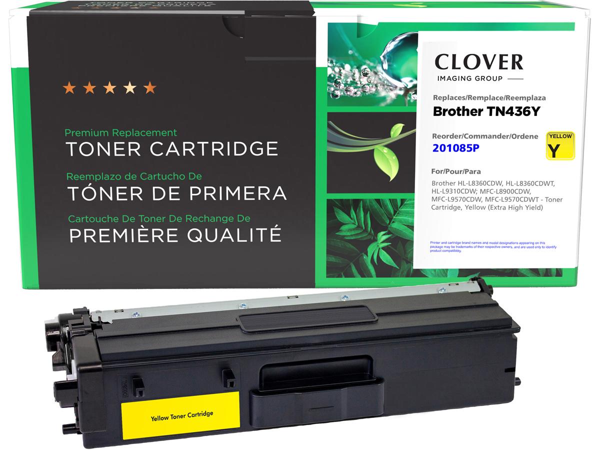 Clover Imaging Remanufactured Extra High Yield Yellow Toner Cartri