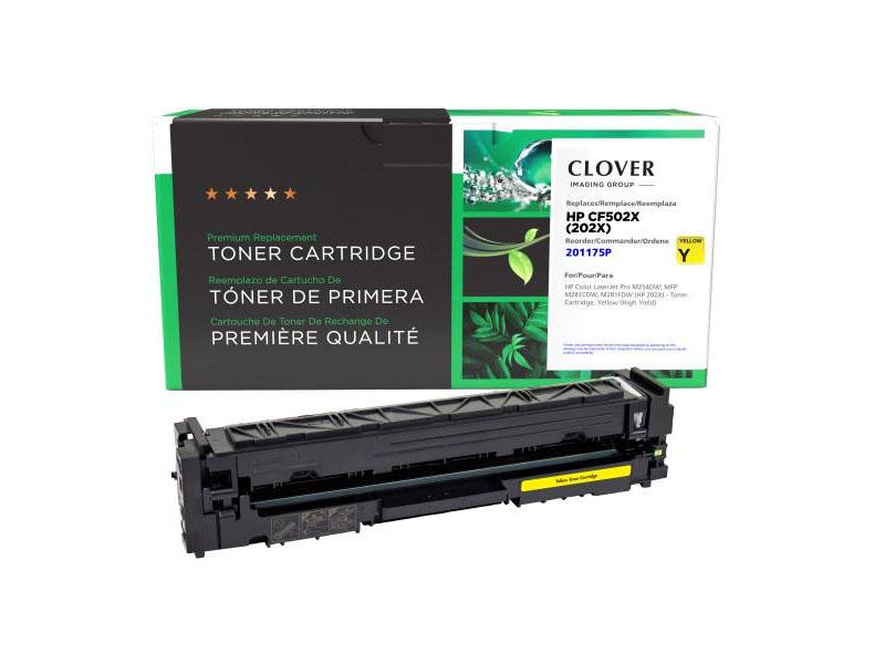 Cartouche de toner jaune haute capacité reconditionnée Clover Imaging Al