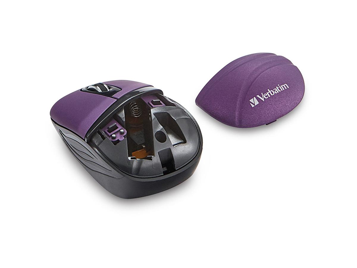 Ratón de viaje Wrls Mini, Cmtr Sers-Púrpura