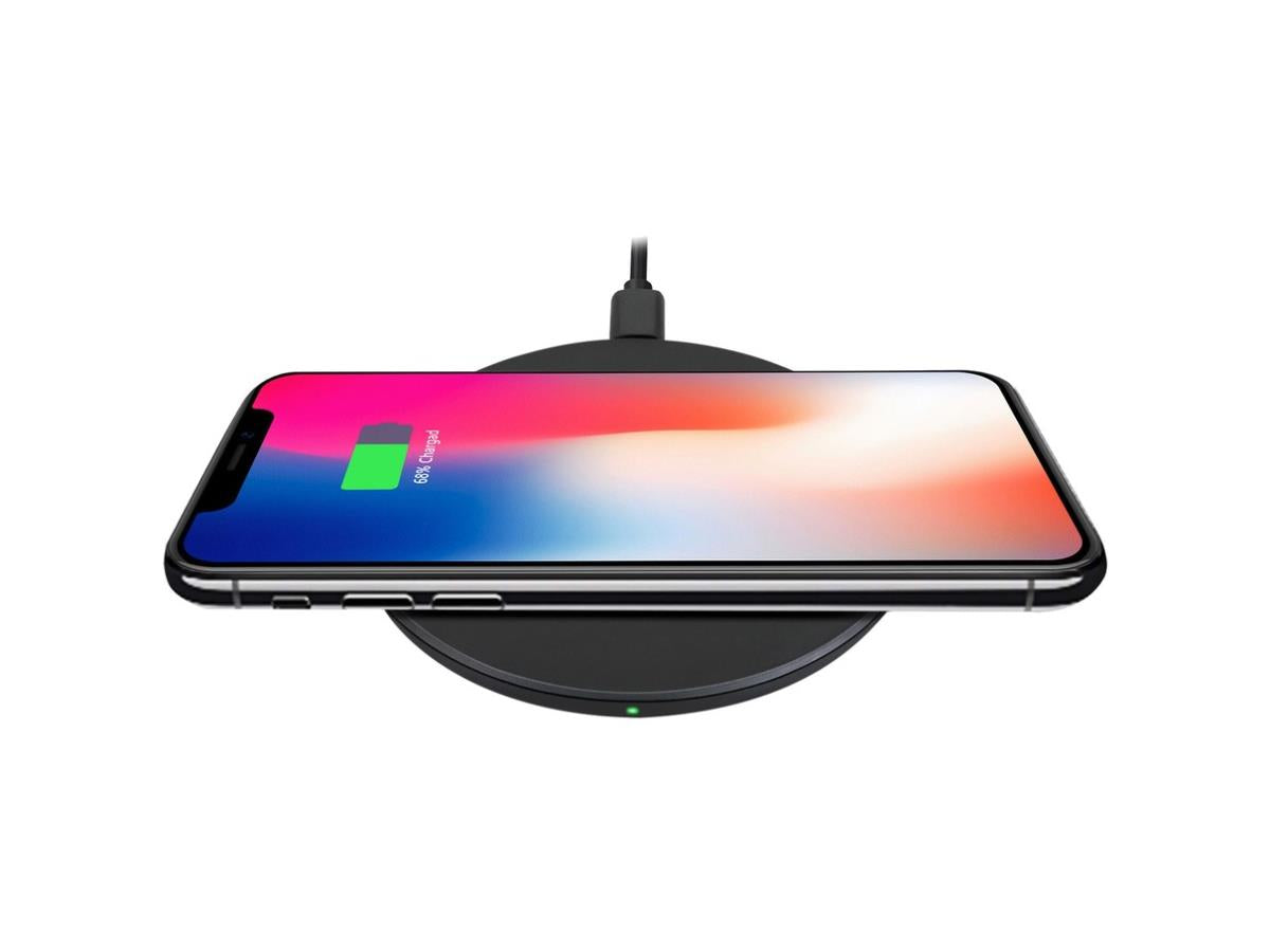 Cargador inalámbrico con certificación Qi de 10 W máx.