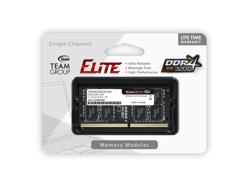 Memoria SO-DIMM DDR4 PC4-25600 de 8 GB y 3200 MHz