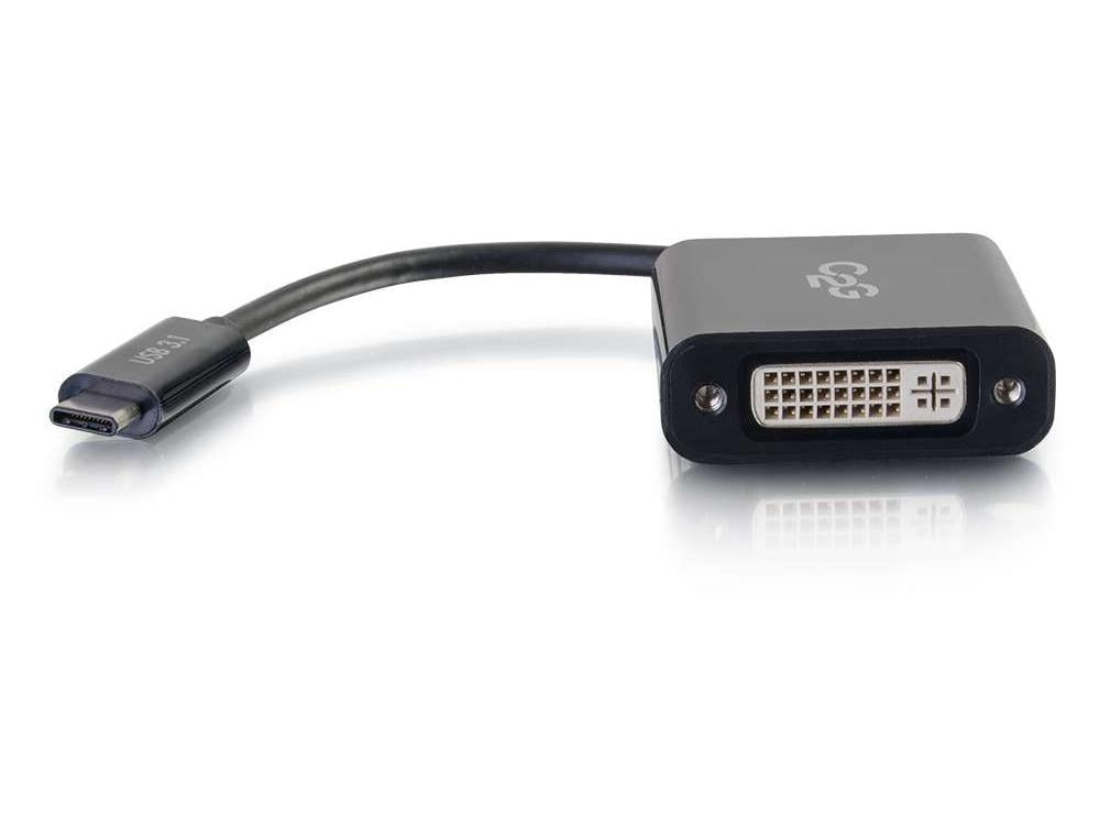 Adaptateur USB-C vers DVI C2G - Adaptateur vidéo externe - Noir