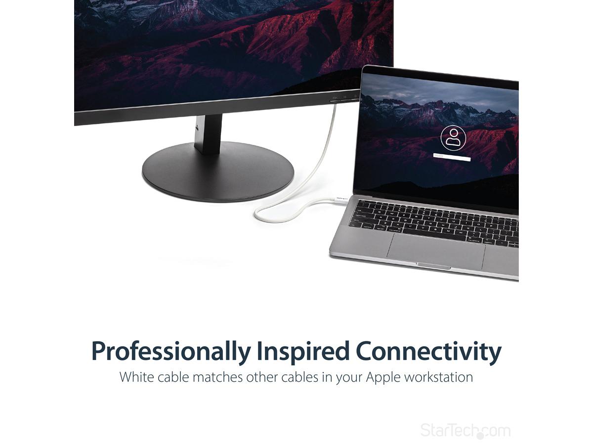 Cable Thunderbolt 3 de Startech.Com de 50 cm (1,6 pies), 40 Gbps, 100 W de potencia, 4K