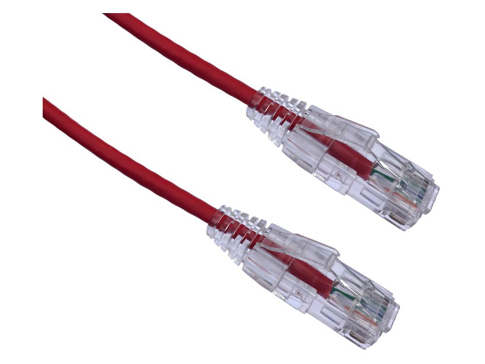 Cable Cat6 Bendnflex ultrafino rojo de 12 pies