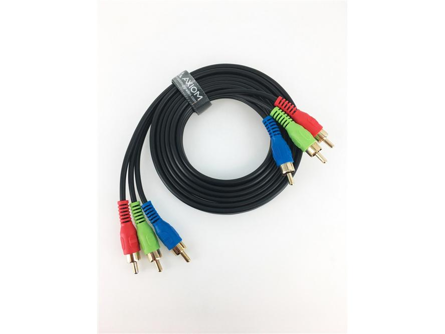 Axiom 3-Rca Component Video Cable 6Ft