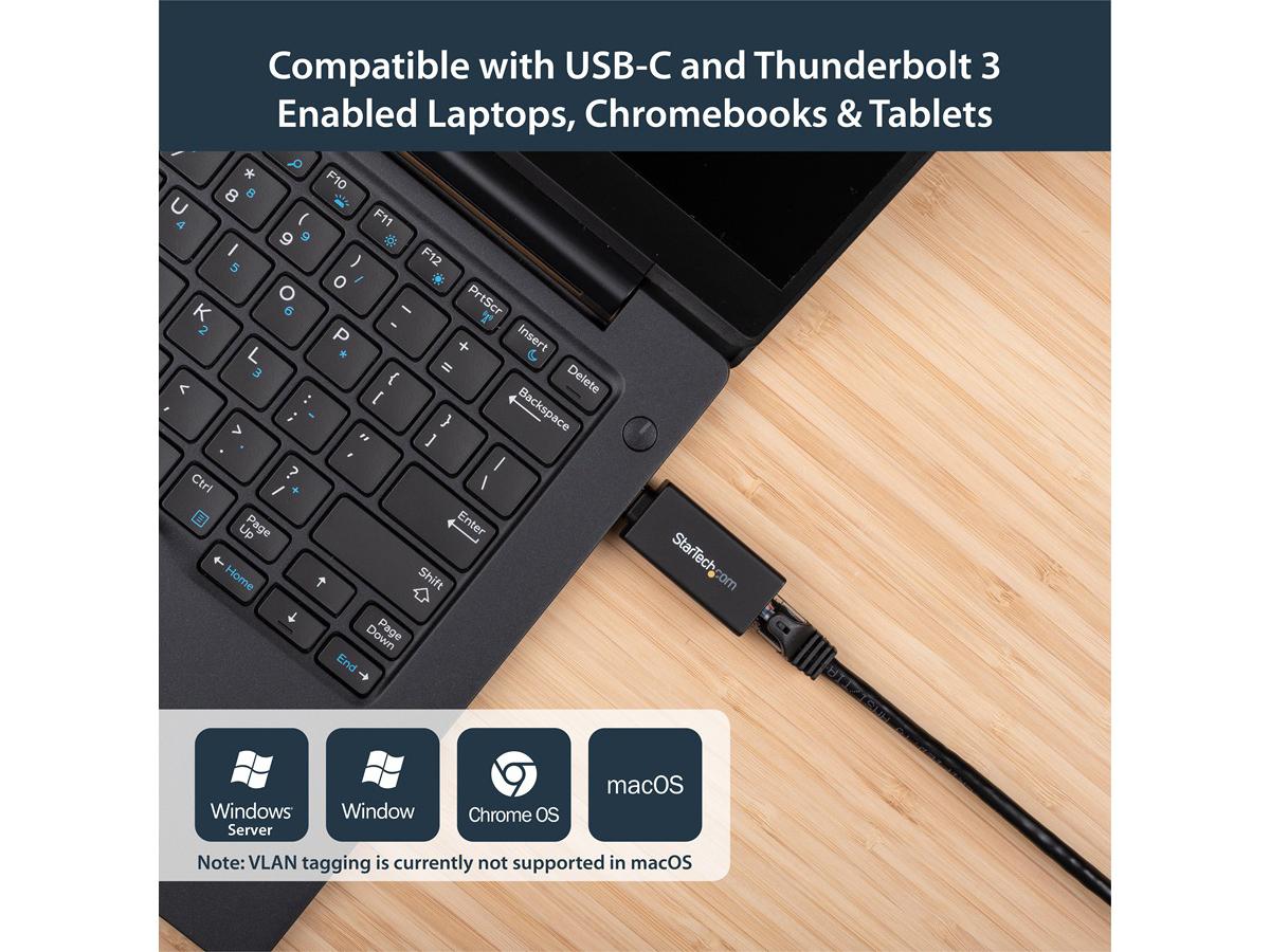 Adaptador USB-C a Ethernet Gigabit Startech.Com, tarjeta de red USB 3.0 de 1 Gbps