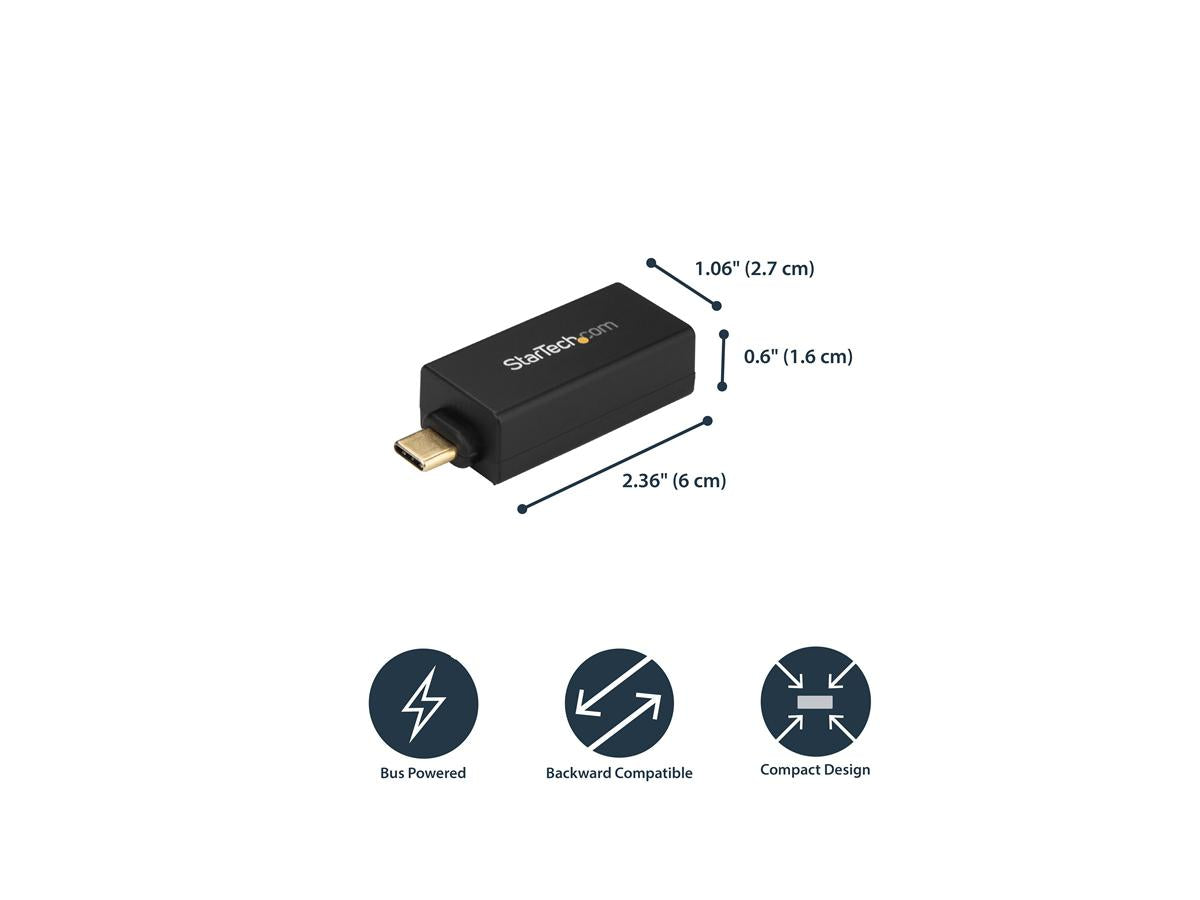 Adaptador USB-C a Ethernet Gigabit Startech.Com, tarjeta de red USB 3.0 de 1 Gbps