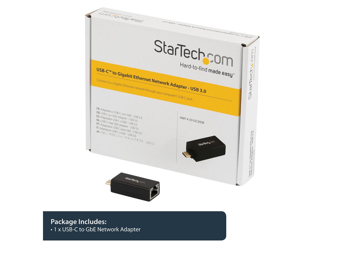 Adaptador USB-C a Ethernet Gigabit Startech.Com, tarjeta de red USB 3.0 de 1 Gbps