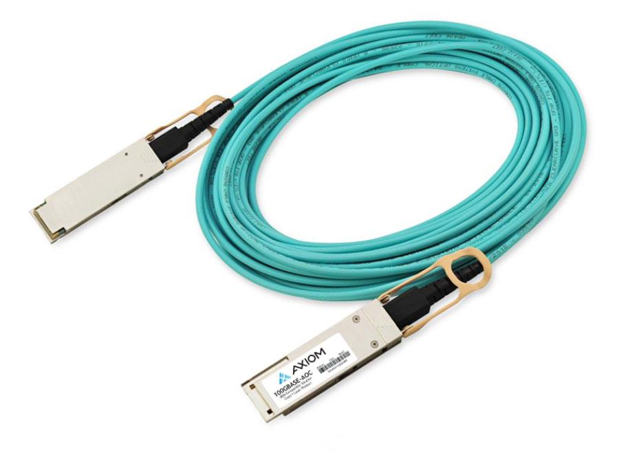 Cable óptico activo Axiom 100Gbase-Aoc Qsfp28, compatible con Cisco, 15 m